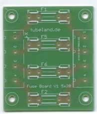 Fuse Board 4 Fach Leiterplatte Max 6,3A