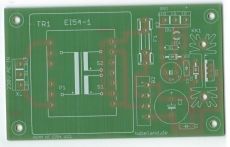 Asym Netzteil mit EI 54 16 VA - Leiterplatte Ohne Bauteile