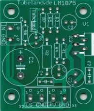 LM 1875T 30 Watt Amp 12 – 46V DC Unsymmetrisch 2023 - Leiterplatte Ohne Bauteile