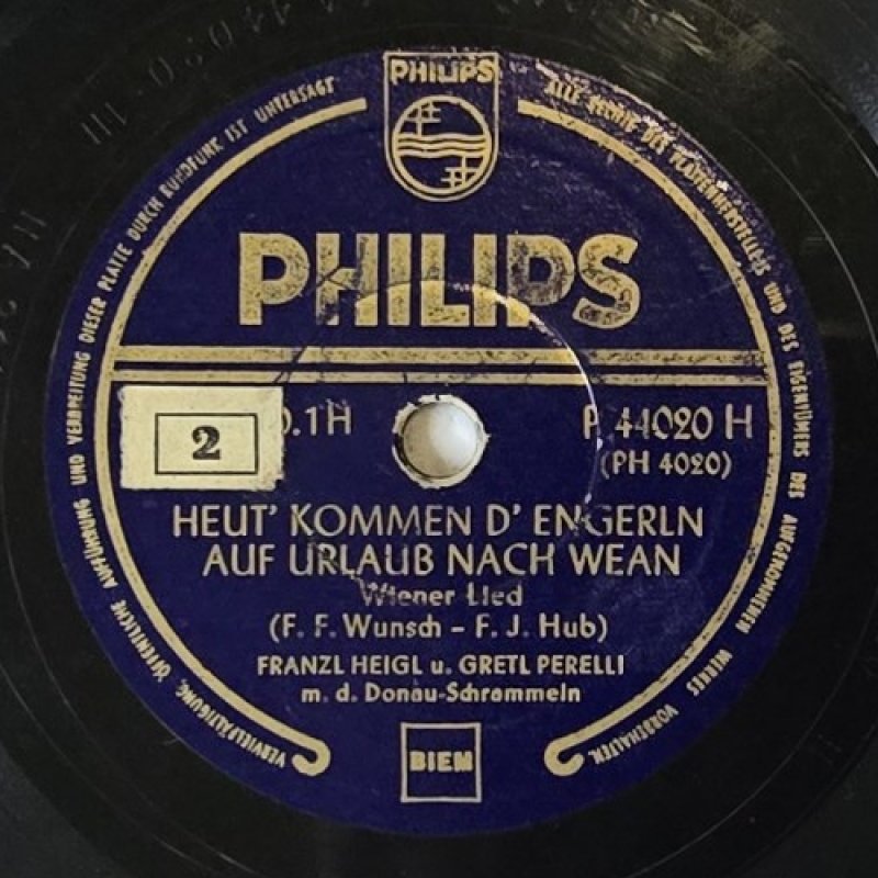 Franzl Heigl u. Gretl Perelli m.d. Donau-Schrammeln - Heut' kommen d'Engerln auf Urlaub nach Wean