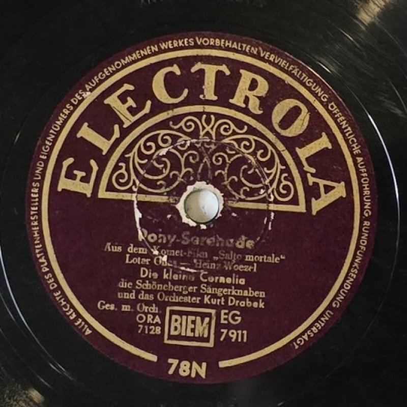 Die kleinen Cornelia, die S�derberger S�ngerknaben und das Orchester Kurt Drabek - Pony-Sarehade