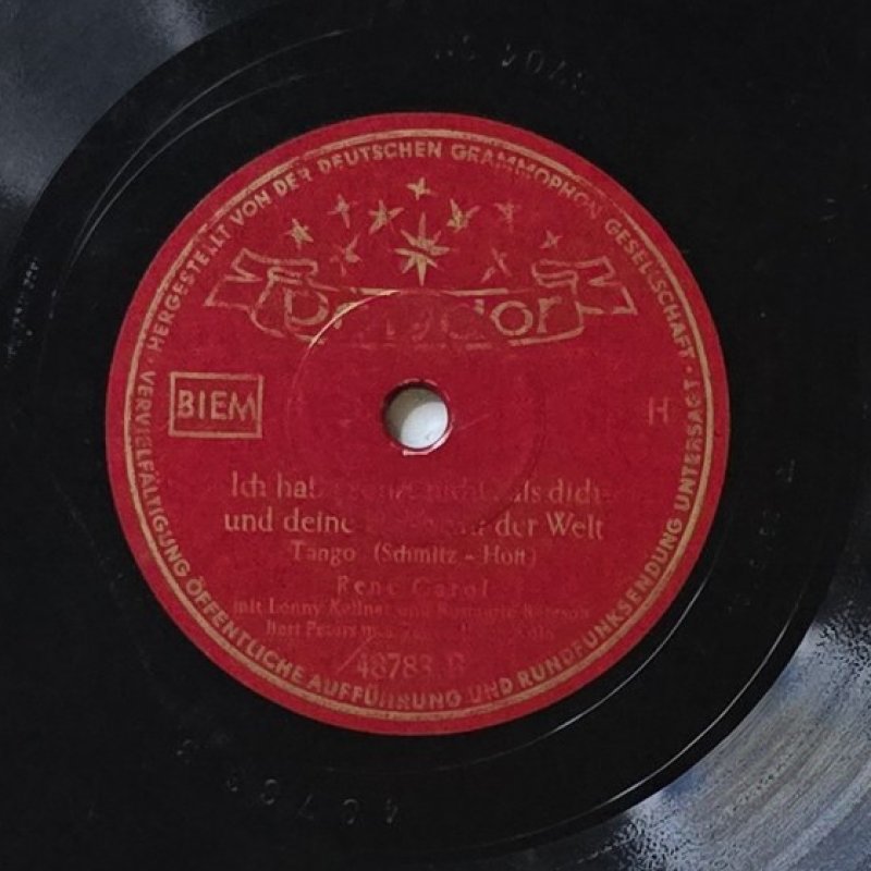 Ren� Carol mit Lanny Kellner und Hans Peetz - Ich hab' heut' Nacht des Himmels Bl�ue und deine vollen roten Lippen - Tango