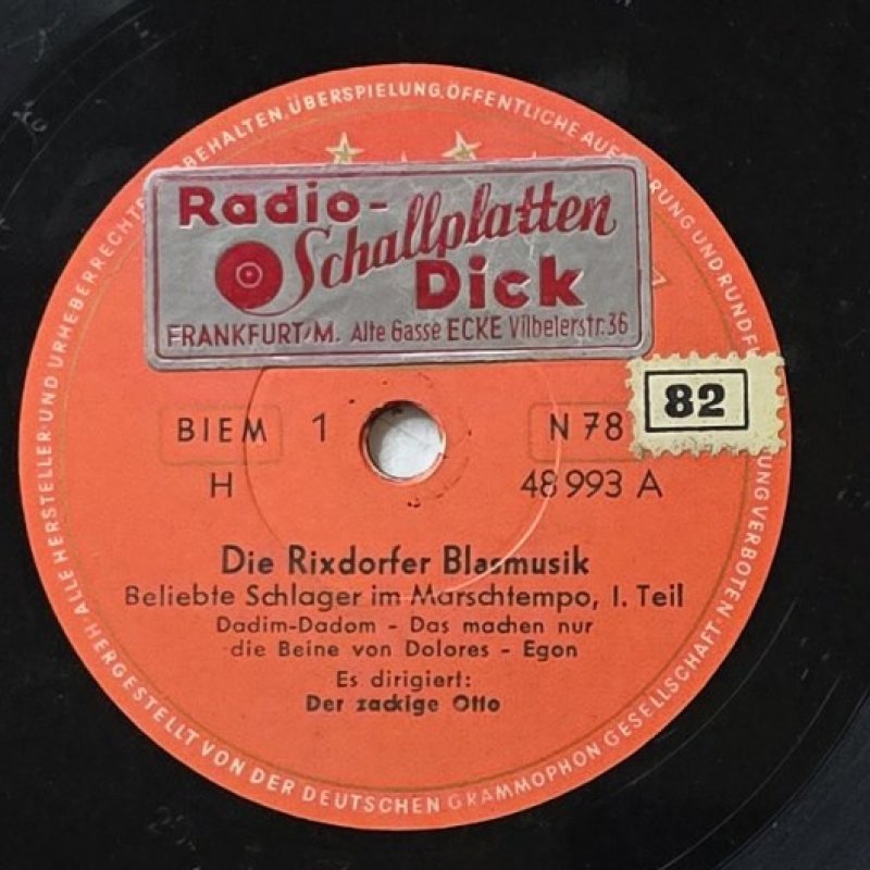 Die Rixdorfer Blasmusik - Beliebte Schlager im Marschtempo, I. Teil