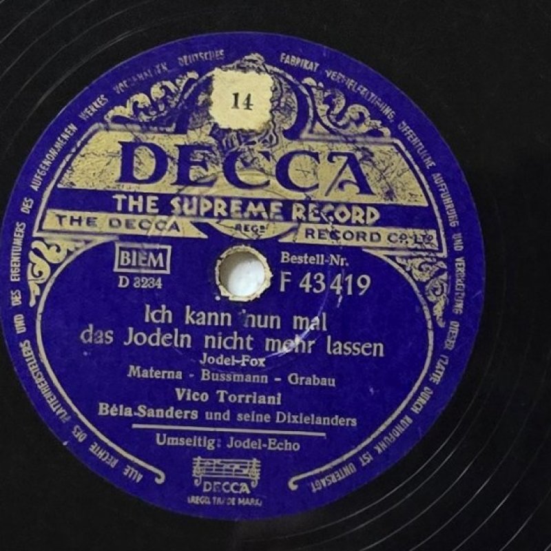 Vico Torriani, B�la Sanders und seine Dixielanders - Ich kann nun mal das Jodeln nicht mehr lassen