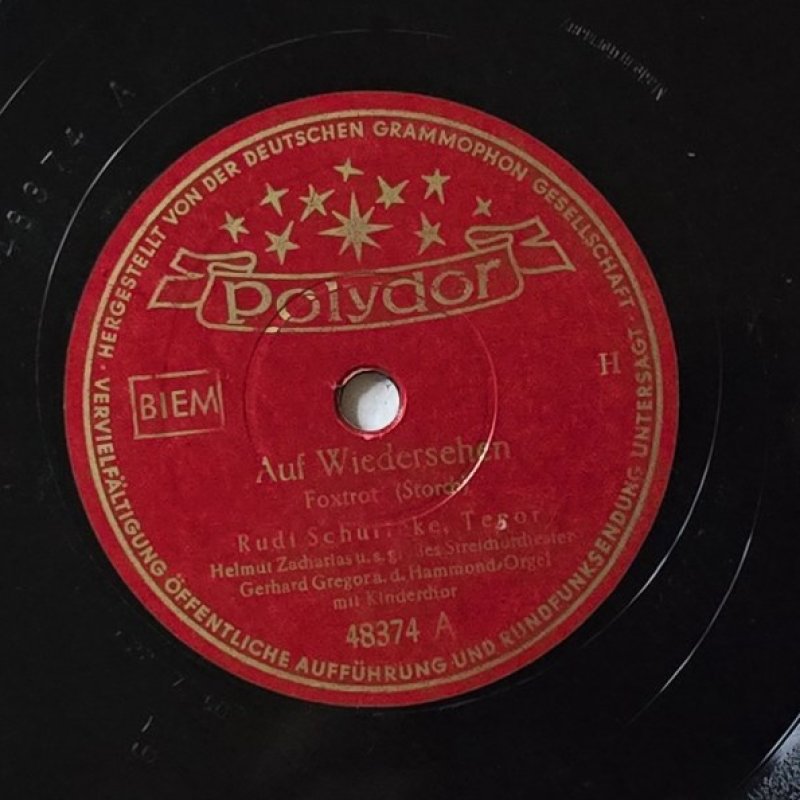 Rudi Schuricke, Tenor - Auf Wiedersehen