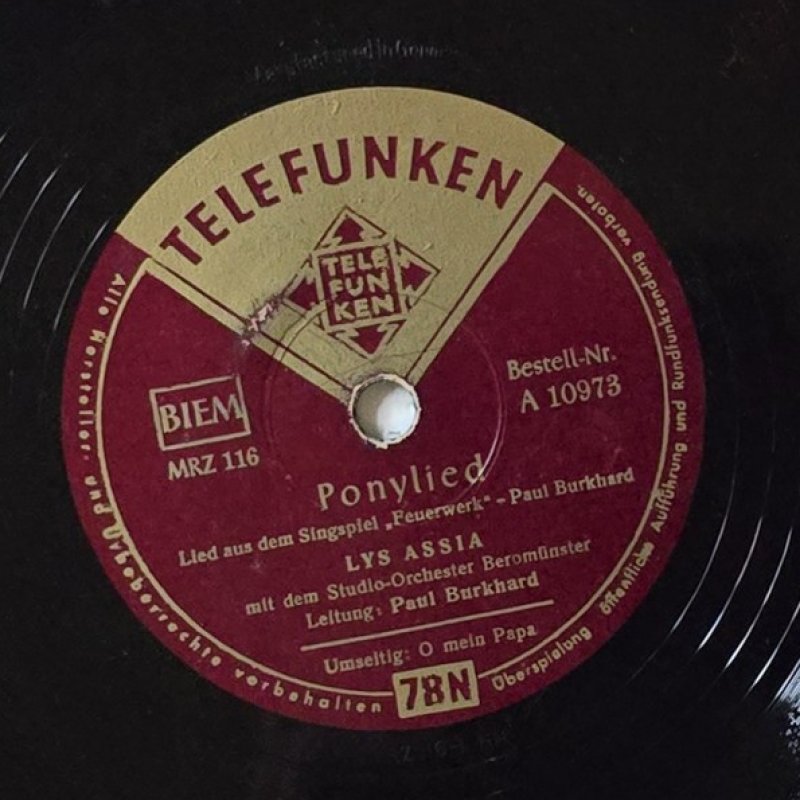 Lys Assia - Ponlylied