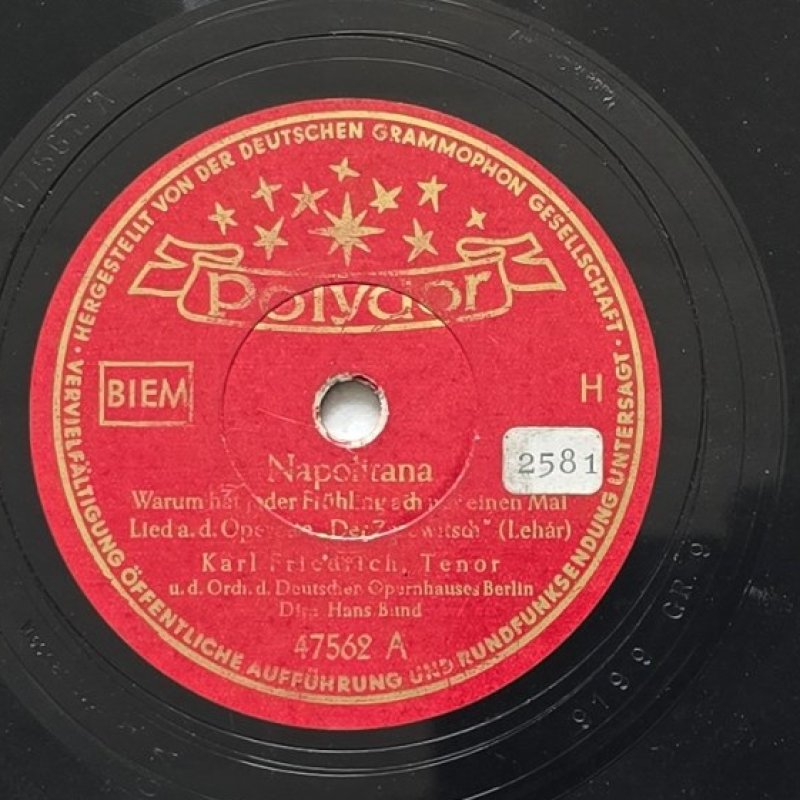 Karl Friedrich, Tenor - Napoletana