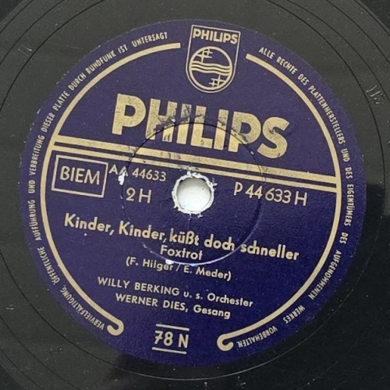 Willy Berking u. s. Orchester, Werner Dies - Kinder, Kinder, k��t doch schneller