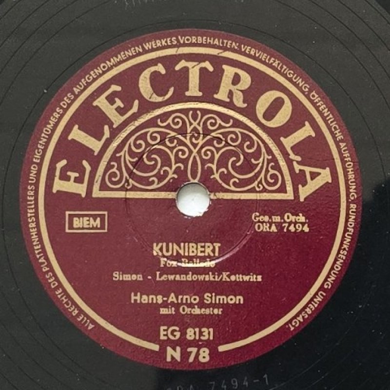 Hans-Arno Simon mit Orchester - Kunibert