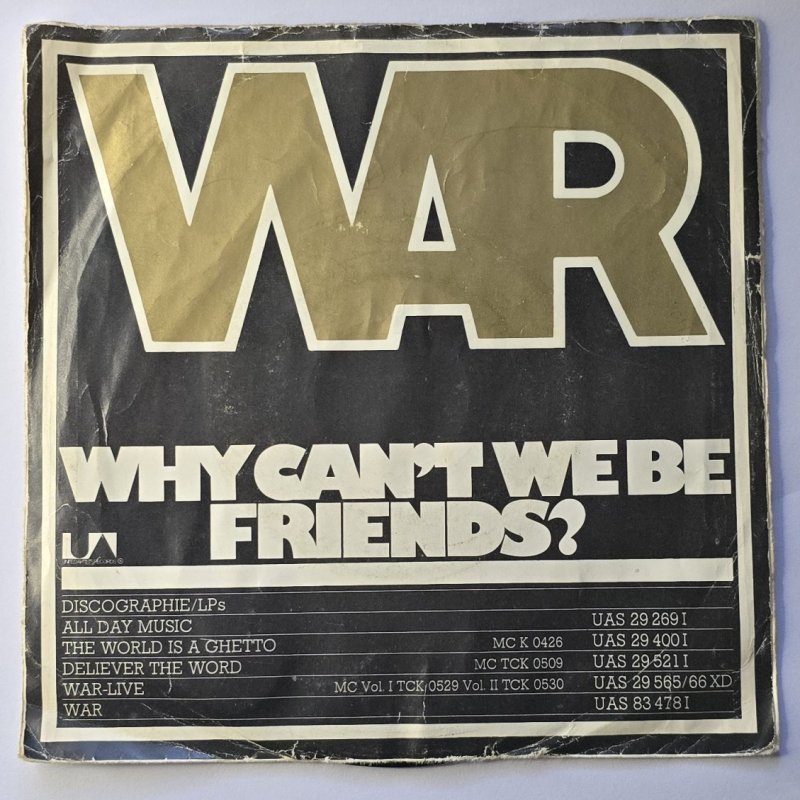 War - Why Can't We Be Friends