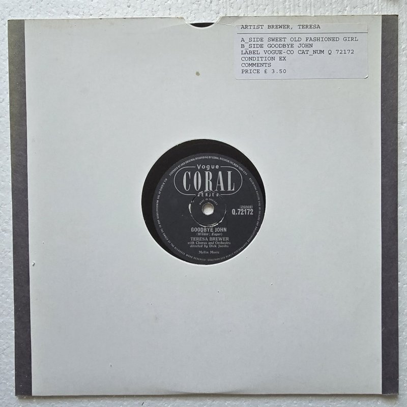 Teresa Brewer - A Sweet Old Fashioned Girl