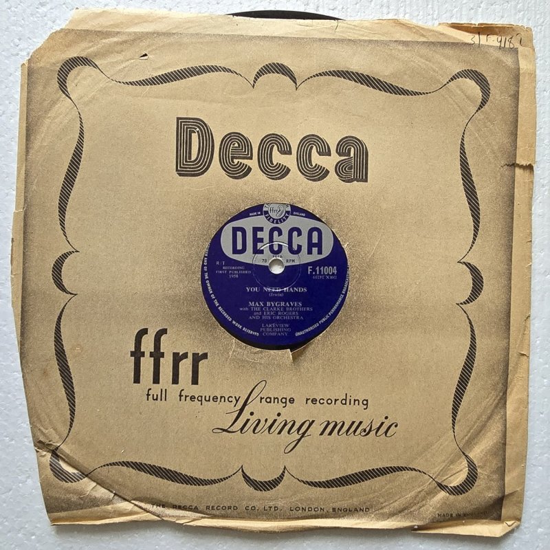 Max Bygraves with Eric Rogers and His Orchestra / Max Bygraves with The Clarke Brothers and Eric Rogers and His Orchestra - Tulips From Amsterdam