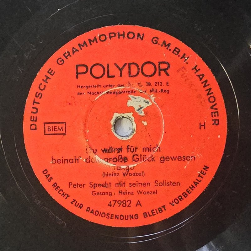 Peter Specht mit seinen Solisten - Du w�rst f�r mich beinahe das gro�e Gl�ck gewesen