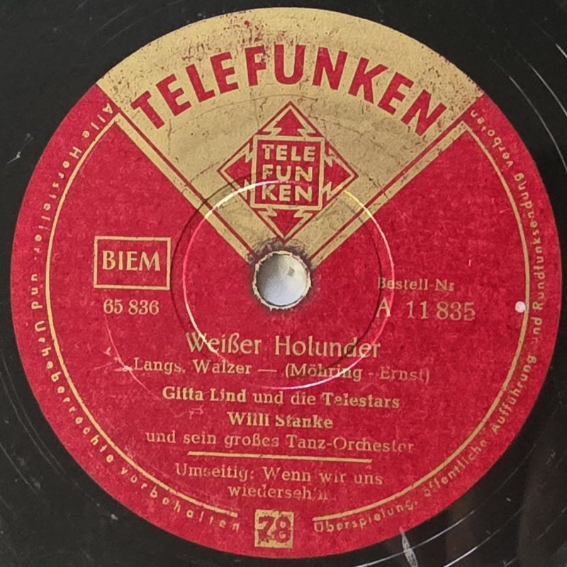 Gitta Lind und die Telestars, Willi Stanke und sein gro�es Tanz-Orchester - Wei�er Holunder
