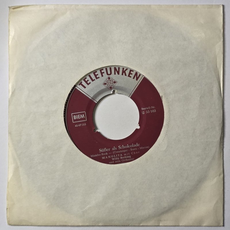 Manolita mit Chor Willy Berking und sein Orchester - S��er als Schokolade