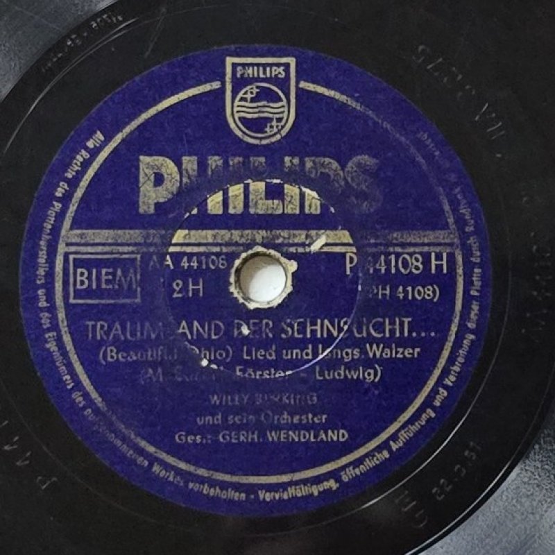 Willy Berking und sein Orchester - Traumland der Sehnsucht (Beautiful Ohio) Lied und Tang�-Walzer