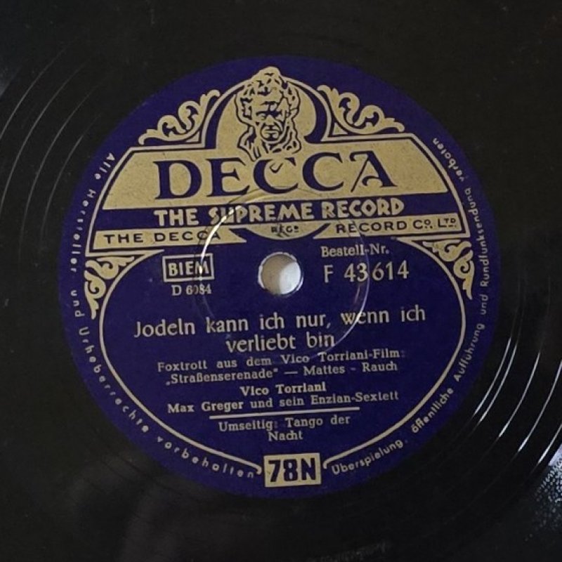 Max Greger und sein Enzian-Sextett / B�la Sanders und sein Tanz-Streichorchester - Jodeln kann ich nur, wenn ich verliebt bin