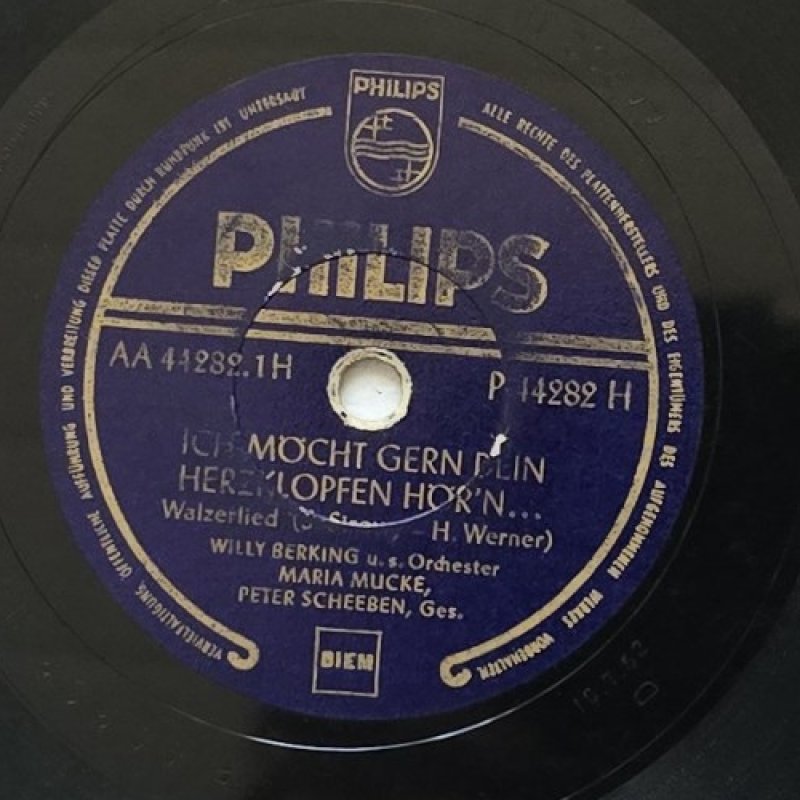 Willy Berking u.s. Orchester, Maria Mucke, Peter Schee�en - Ich mocht gern sein Herl�pfen h�r'n