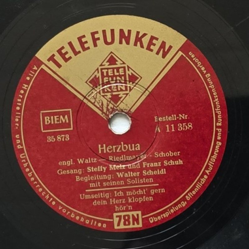 Steffy Metz und Franz Schuh, Gesang; Erika Blumberger und Hellmut Borden, Gesang - Herzbua