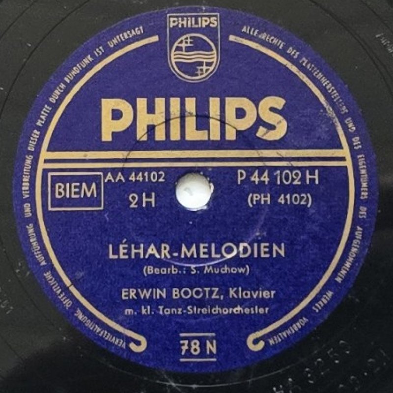 Erwin Bootz - L�har-Melodien