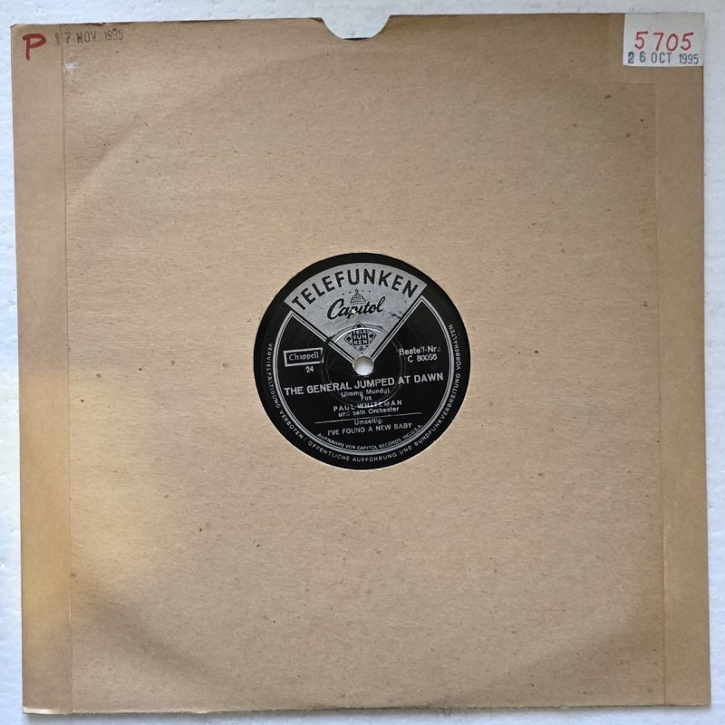 Paul Whiteman und sein Orchester - The General Jumped At Dawn