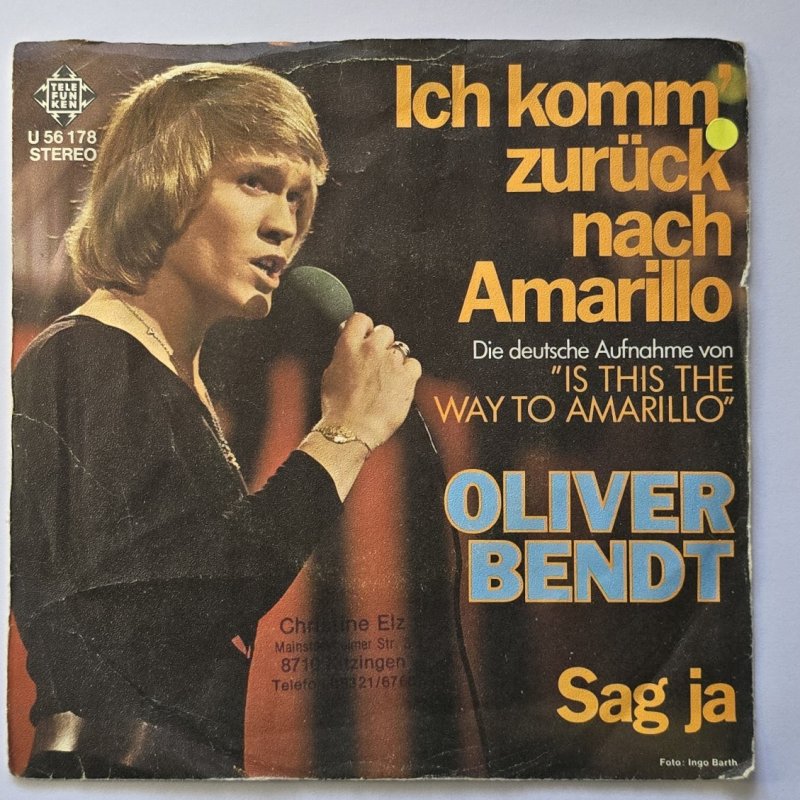 Oliver Bendt - Ich komm zur�ck nach Amarillo