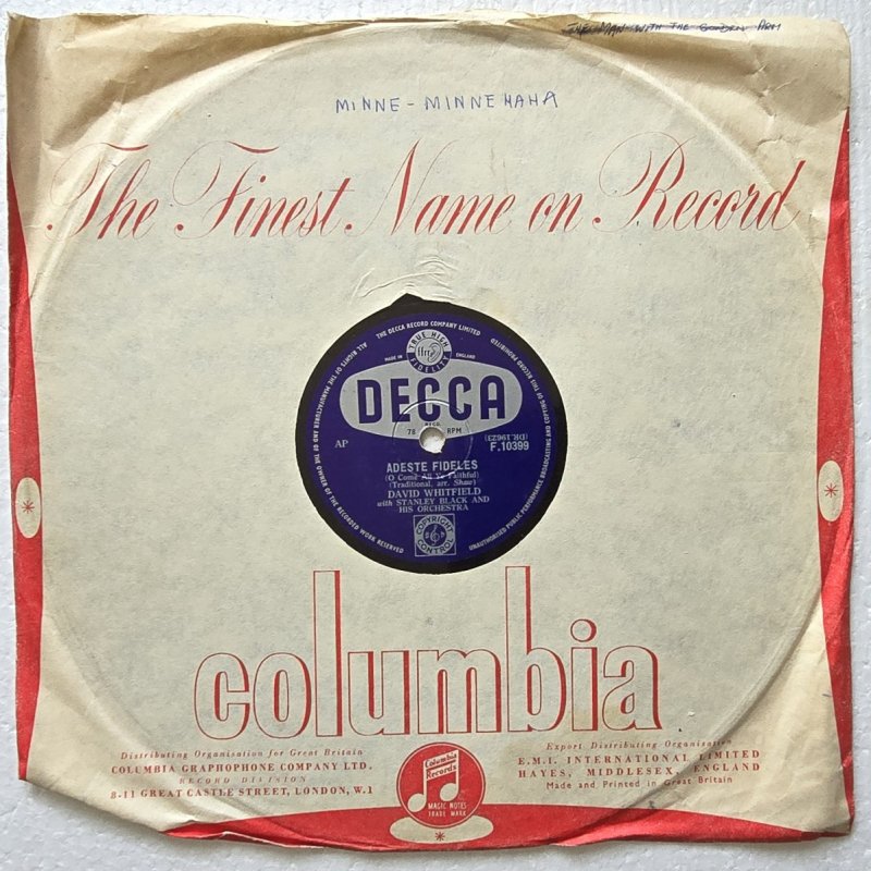 David Whitfield with Stanley Black and His Orchestra - Santo Natale (Merry Christmas)