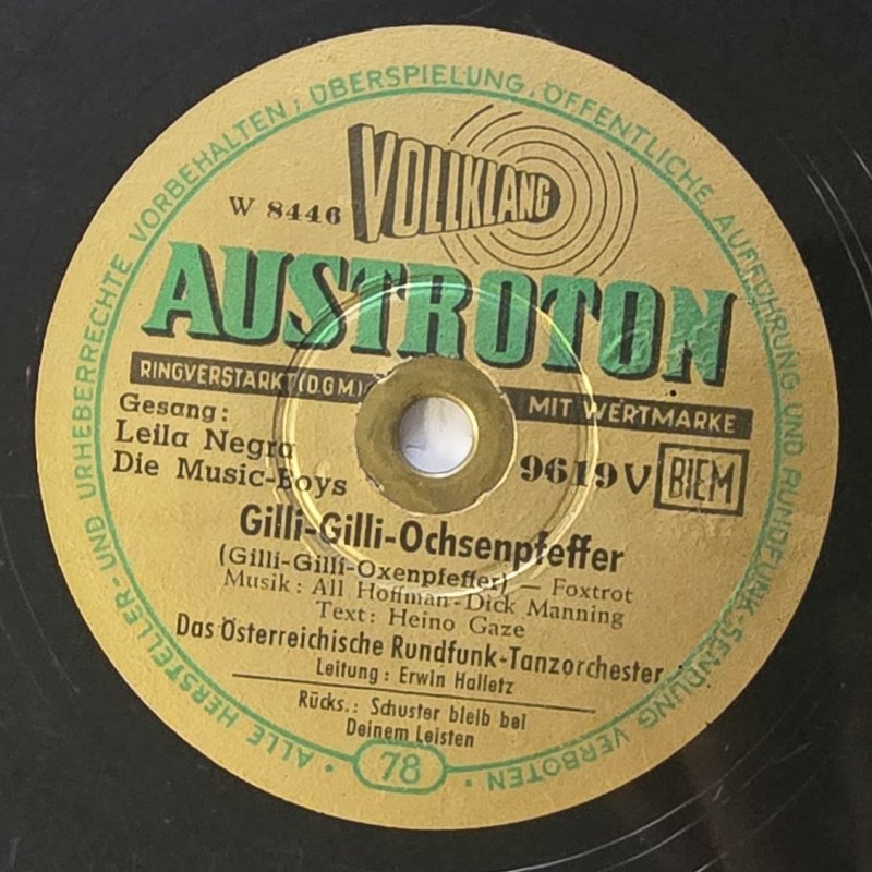 Leila Negro, Die Music-Boys - Gilli-Gilli-Ochsenpfeffer